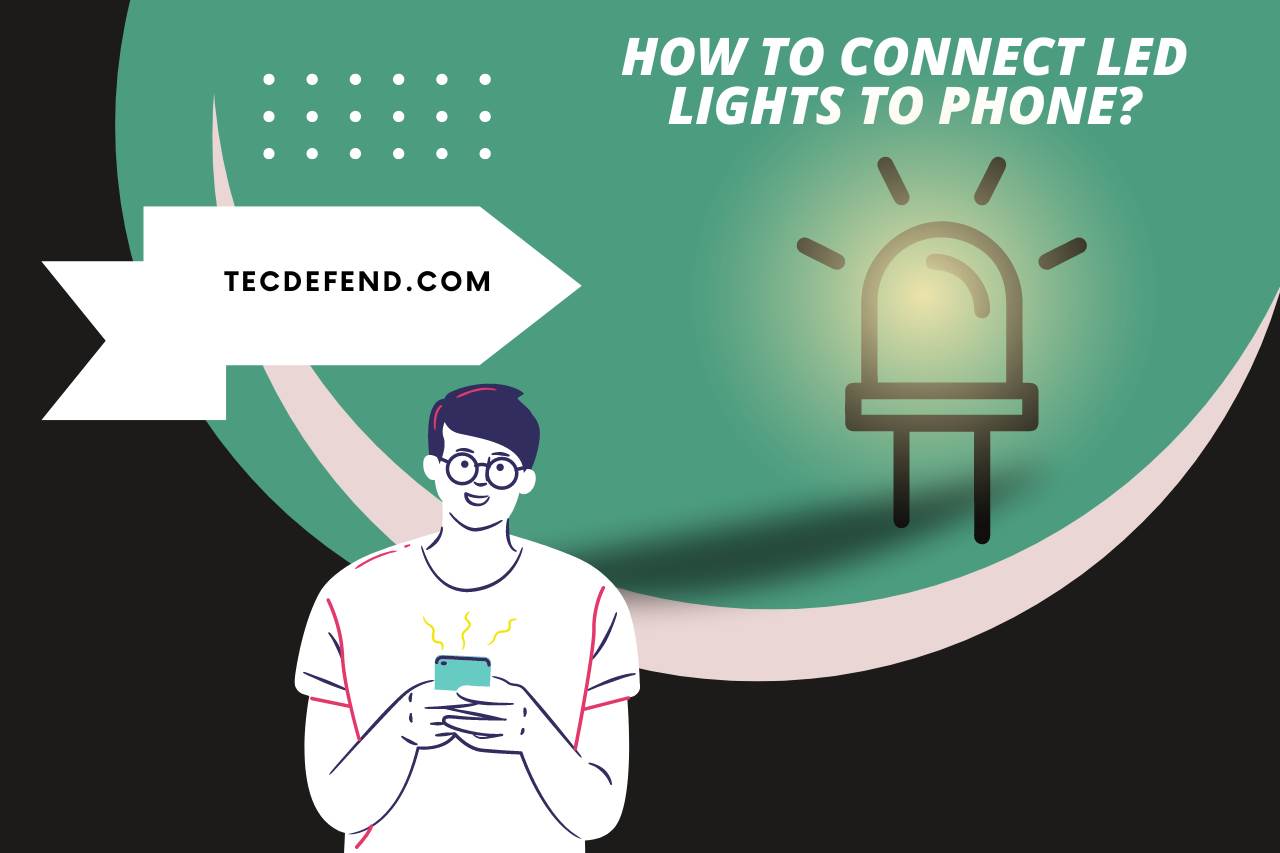 how to connect led lights to phone
